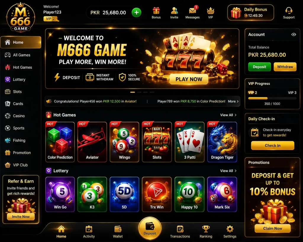 M666 Game Download [New Earning App] For Pakistan 2026