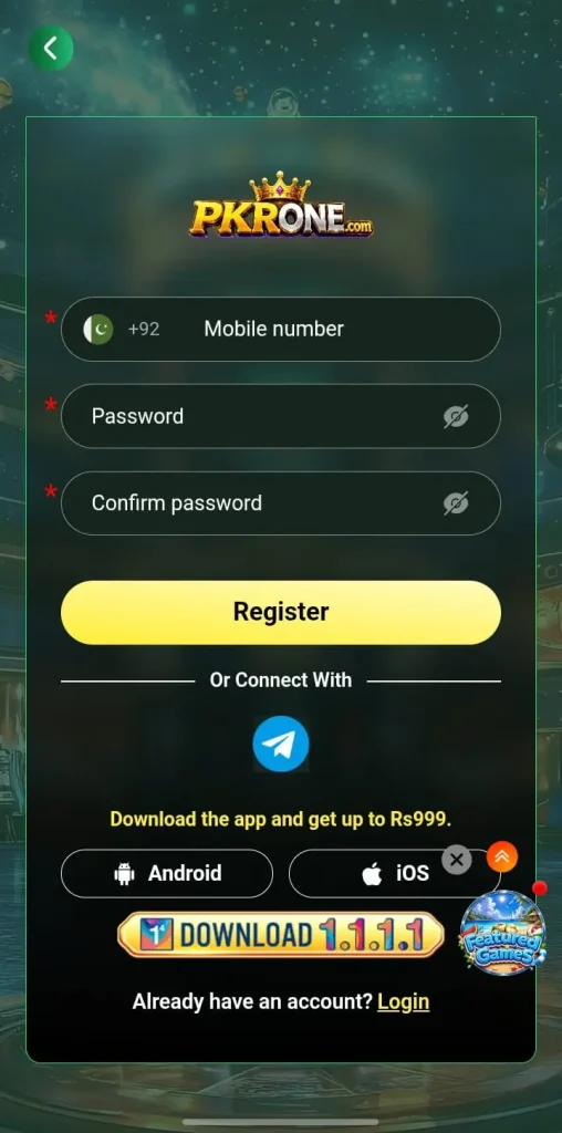 How to Login & Register Your Account on PKR1 Game