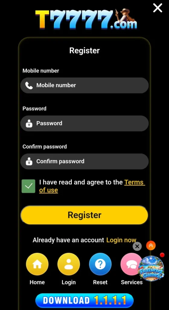 How to Register and Create an Account on T 7777 Game (2026 Guide)?