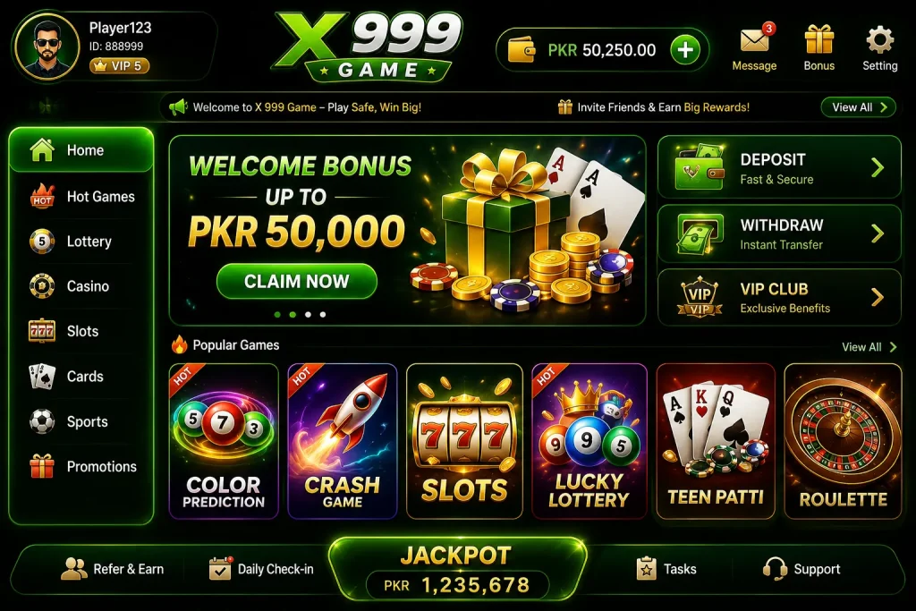 X 999 Game Download Latest Version App Free in Pakistan 2026