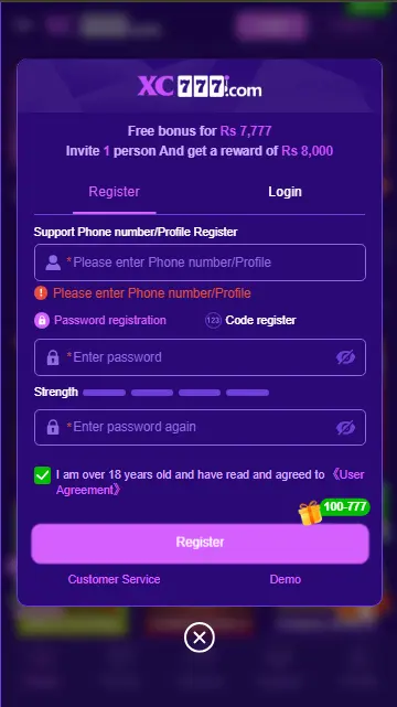 How to Create Account & Login on XC 777 Game in Pakistan (Easy Registration 2026)