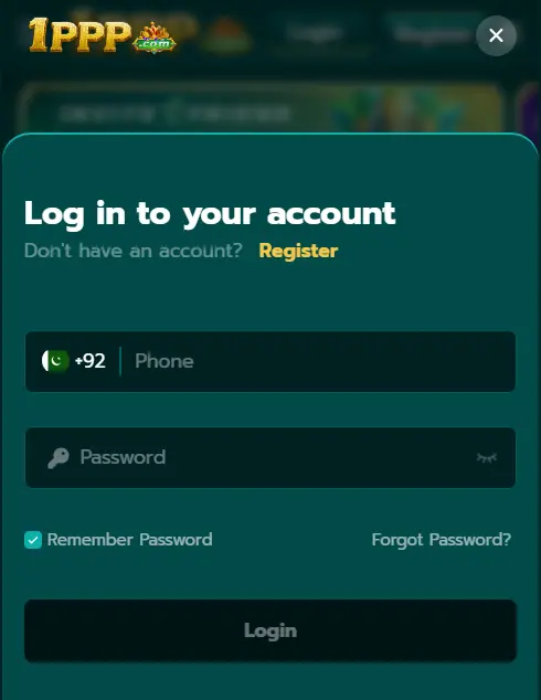 How to Login & Register Your Account on 1PPP Game APK?
